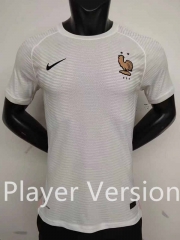 Player Version 2022-2023 France White Thailand Soccer Jersey AAA-2273