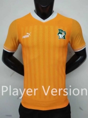 Player Version 2022-2023 Cote d'Ivoire Home Orange Thailand Soccer Jersey AAA-2273
