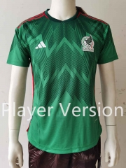 Player Version 2022-2023 Mexico Home Green Thailand Soccer Jersey AAA-807