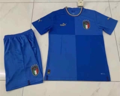 2022-2023 Italy Home Blue Soccer Uniform-718