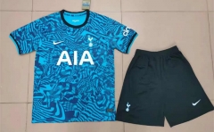 2022-2023 Tottenham Hotspur 2nd Away Blue Soccer Uniform-718