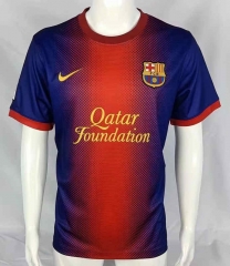 Retro Version 12-13 Barcelona Home Red&Blue Thailand Soccer Jersey AAA-503