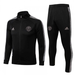 2022-2023 Manchester United Black Thailand Soccer Jacket Uniform-815