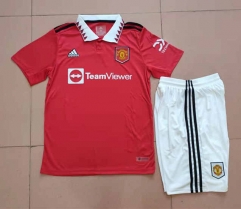 2022-2023 Manchester United Home Red Soccer Uniform-718