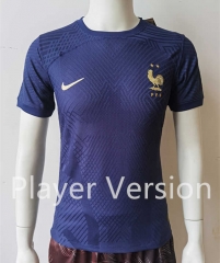 Player Version 2022-2023 France Yellow&Blue Thailand Soccer Jersey AAA-807