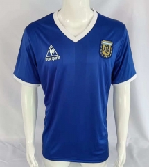 Retro Version 1986 Argentina Blue Thailand Soccer Jersey AAA-503