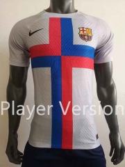 Player Version 2022-2023 Barcelona Away Light Gray Thailand Soccer Jersey AAA-518