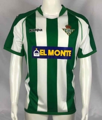 Retro Version 01-02 Real Betis White&Green Thailand Soccer Jersey-503