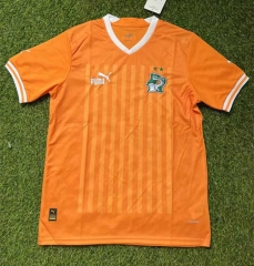 2022-2023 Cote d'Ivoire Home Orange Thailand Soccer Jersey AAA-305
