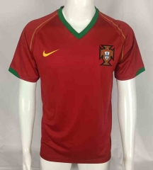 Retro Version 2006 World Cup Portugal Home Red Thailand Soccer Jersey AAA-503