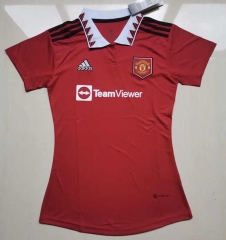 2022-2023 Manchester United Home Red Women Thailand Soccer jersey AAA-708