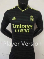 Player Version 2022-2023 Real Madrid 2nd Away Black Thailand Soccer Jersey AAA-2273