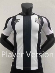Player Version 2022-2023 Santos FC Away Black&White Thailand Soccer Jersey AAA-2016