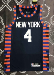 New York Knicks Black #4 NBA Jersey-311