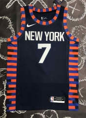New York Knicks Black #7 NBA Jersey-311