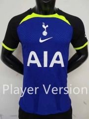 Player Version 2022-2023 Tottenham Hotspur Away Blue Thailand Soccer Jersey AAA-2273