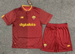 2022-2023 Roma Home Red Soccer Uniform-5526
