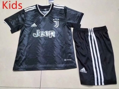 2022-2023 Juventus Away Black Kids/Youth Soccer Uniform-507