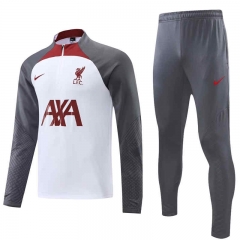 2022-2023 Liverpool White Thailand Soccer Tracksuit-4627