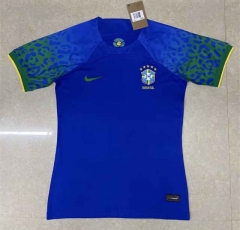 2022-2023 Brazil Away Blue Thailand Women Soccer Jersey AAA-1475