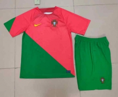 2022-2023 Portugal Home Red&Green Soccer Uniform-718