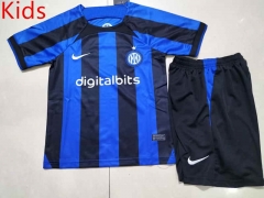2022-2023 Inter Milan Home Blue&Black Kid/Youth Soccer Uniform-507