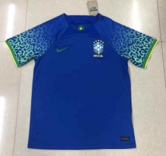 2022-2023 Brazil Away Blue Thailand Soccer Jersey AAA-HR