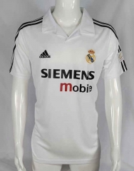 Retro Version 02-03 Real Madrid Home White Thailand Soccer Jersey AAA-503