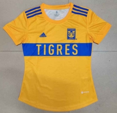 2022-2023 Tigres UANL Home Yellow Women Thailand Soccer Jersey-912