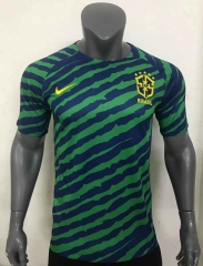 2022-2023 Brazil Blue&Green Thailand Training Soccer Jersey AAA-416