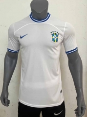 2022-2023 Brazil White Thailand Training Soccer Jersey AAA-416