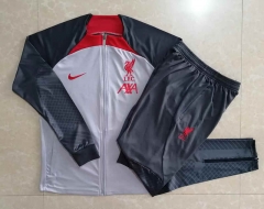 2022-2023 Liverpool Light Gray Thailand Soccer Jacket Uniform-815
