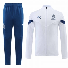 2022-2023 Olympique Marseille White Thailand Soccer Jacket Uniform-LH