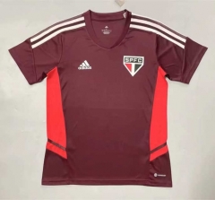 2022-2023 Sao Paulo Futebol Clube Date Red Thailand Soccer Jersey AAA-908