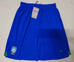 2022-2023 Brazil Home Blue Thailand Soccer Shorts