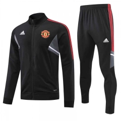 2022-2023 Manchester United Black Thailand Soccer Jacket Uniform-4627