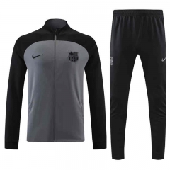 2022-2023 Barcelona Dark Gray Thailand Soccer Jacket Uniform-4627