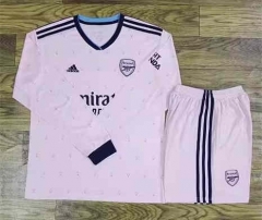 2022-2023 Arsenal 2nd Away Pink LS Soccer Uniform-709