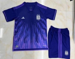 2022-2023 Argentina Home Purple Soccer Uniform-718