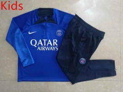 2022-2023 Paris SG Camouflage Blue Kids/Youth Soccer Tracksuit-815