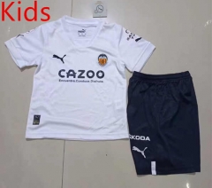 2022-2023 Valencia Home White Kids/Youth Soccer Unifrom-507