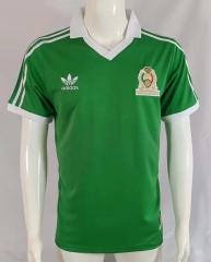 Retro Version 1986 Mexico Home Green Thailand Soccer Jersey AAA-503