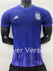 Player Version 2022-2023 Argentina Away Purple Thailand Soccer Jersey AAA-888