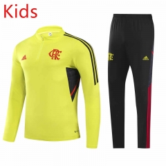 2022-2023 Flamengo Yellow Kids/Youth Soccer Tracksuit-GDP