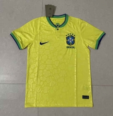 (S-4XL) 2022-2023 Brazil Home Yellow Thailand Soccer Jersey AAA-818
