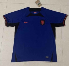 (S-4XL) 2022-2023 Netherlands Away Dark Blue Thailand Soccer Jersey AAA-818