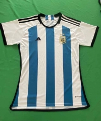 2022-2023 Argentina Home Blue and White Women Thailand Soccer Jersey AAA-HR