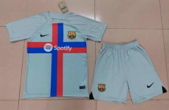 2022-2023 Barcelona 2nd Away Light Gray Soccer Uniform-718