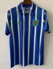 Retro Version 1992 Northern Ireland Away Blue Thailand Soccer Jersey AAA-9171
