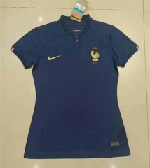 2022-2023 France Home Royal Blue Thailand Soccer Jersey AAA